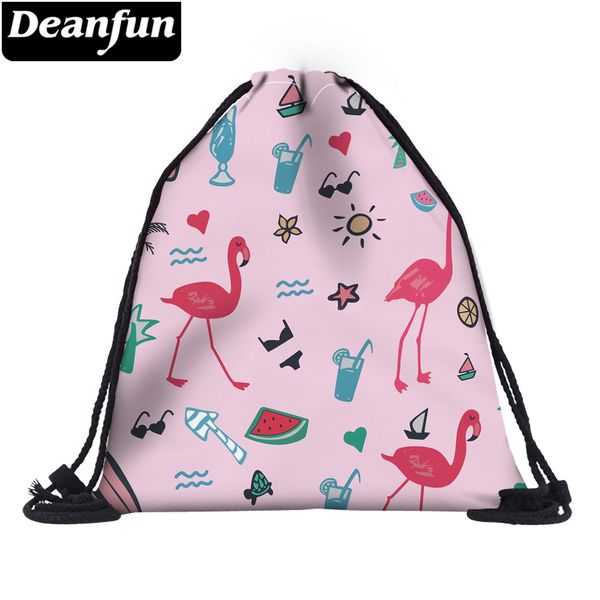 

deanfun фламинго шнурок сумки 3d печать розовый милый подарок для девочек школьные путешествия 60088