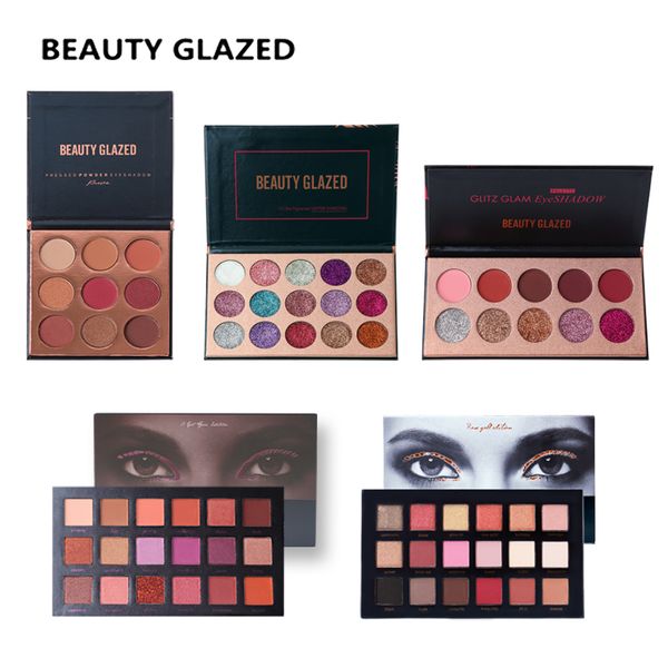 

beauty glazed glitte eyeshadow palete make up eye shadow palette long-lasting easy to wear eyeshadow matte shimmer sombras