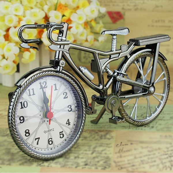 

vintage arabic numeral bicycle shape creative table alarm clock home decor smt 83