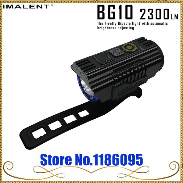 

imalent bg10 smart-adapt bicycle light cree xhp50 leds 2300 lumens with usb charging and 26350 battery for bicycle headlamp