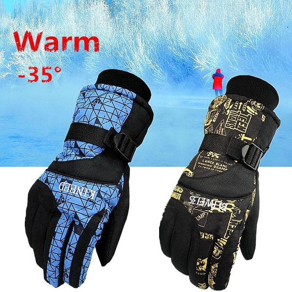 

men / women skiing gloves waterproof winter warmer ski snowboard gloves for skiing snowboad shoveling