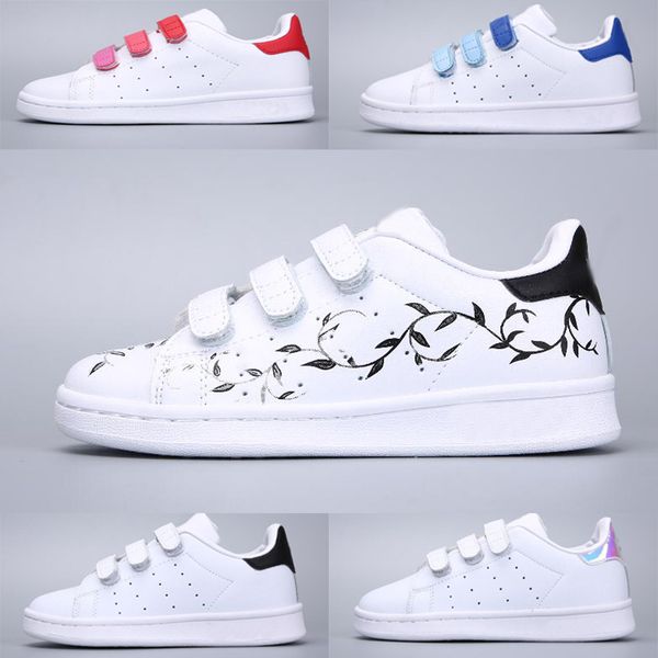 

Adidas Stan Smith Superstar Весна осень Детская обувь Мода девушка причинно-следственная обувь супер звезда мальчик кроссовки спортивные Детская обувь доска малыш кроссовки