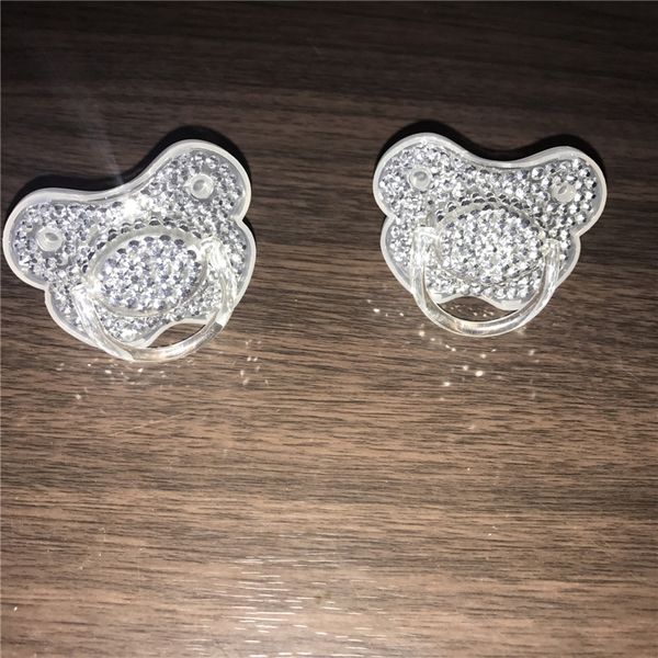 

Серебро / AB Sparkle Bling Пользовательские Ручной Работы DIY Новорожденного Младенца Bling