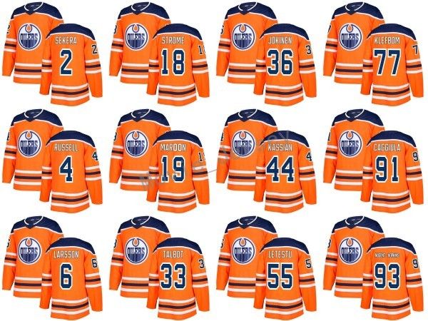

2018 New Edmonton Oilers Jerseys 19 Patrick Maroon 77 Oscar Klefbom 33 Cam Talbot 93 Ryan Nugent-Hopkins 2 Andrej Sekera 6 Adam Larsson
