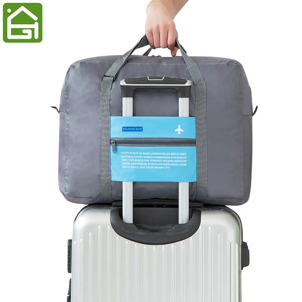 

large capacity travel vacation luggage organizer bag suitcase carry bag waterproof lightweight clothes duffel tote
