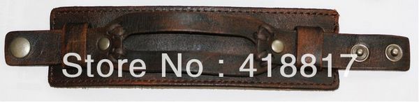 

new johnny depp vintage unique individual leather bracelets for men fashion punk style leather jewelry the gifts sale, Golden;silver