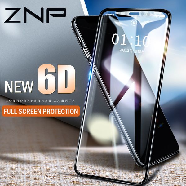 Vidrio templado 6D HD Film Protector de pantalla completa de Borde Cubierta Para Apple Iphone X
