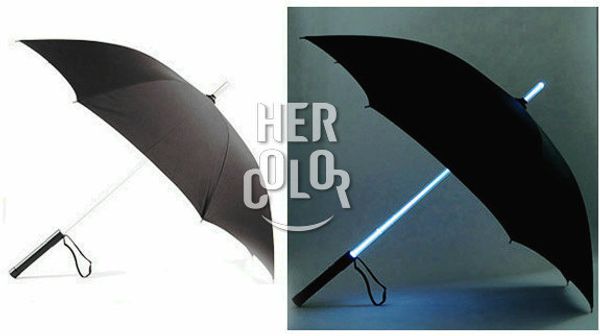

selling creative led luminous umbrella led light umbrella glow birthday gift ,blue color