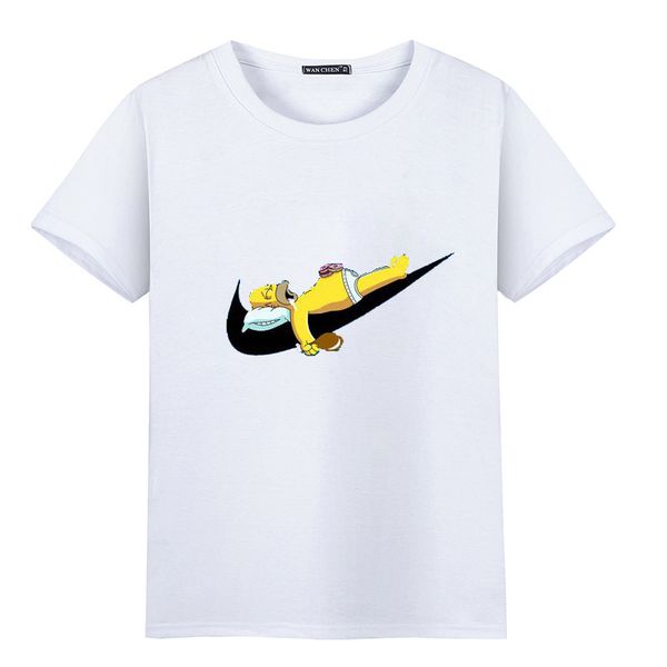 2018 новый дизайн хлопок смешные футболки О-образным вырезом футболка мужская мода