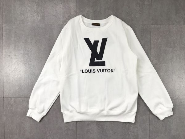 

sweater 2019 round neck designer sweater brand men and women with the same paragraph, Black