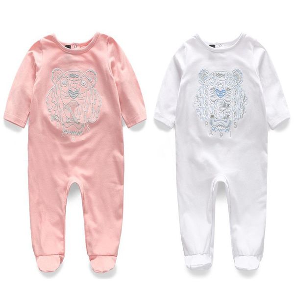 

new children pajamas baby rompers newborn baby clothes long sleeve underwear cotton costume boys girls autumn rompers, Blue