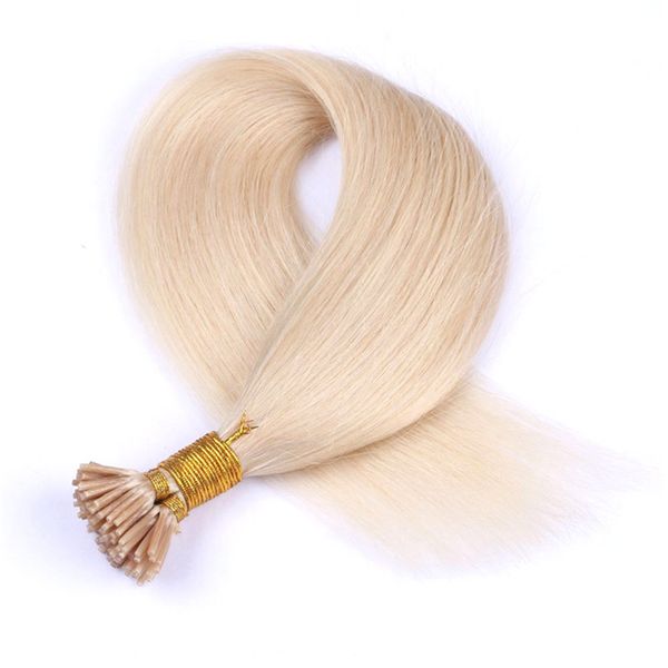 Burmese I Tip Hair Extensions Straight Human Virgin Hair 27 22