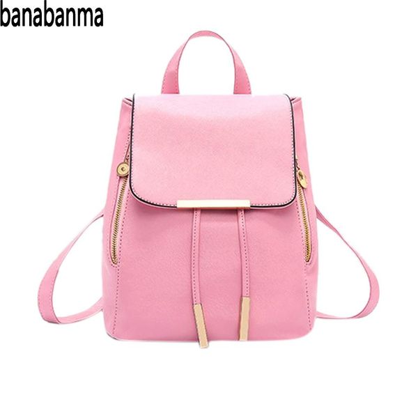 

banabanma fashion backpack all-match double zipper buckle backpack women casual tassel large capacity shoulder bags for women 30