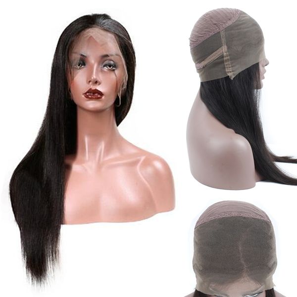 

9a grade mink brazilian virgin human hair wigs for black women 100% unprocessed 360 lace frontal wigs remy hair 130 density lace front wigs, Black;brown