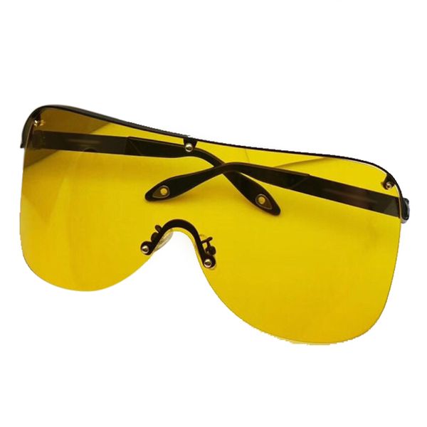 

goggle sunglasses for women colorful lens 2019 fashion design transparent sunglasses for women big frame mirror glass, White;black