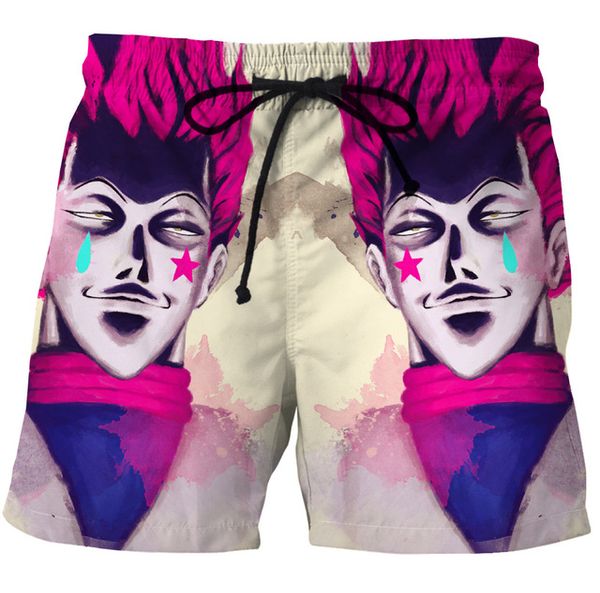 

solid naruto sharingan 3d print male surf beach shorts red black swirl pattern men sports short pants mesh trunks shorts, White;black