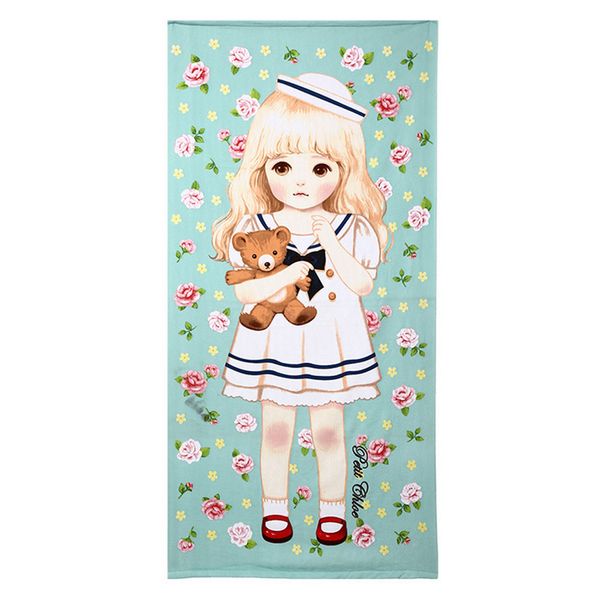 

zipsoft beach towel for kids boys girls cartoon cute 2017 microfiber quick dry beach blanket capes mat pool plage l camping