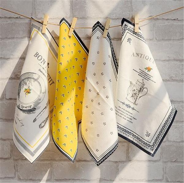 

чистый хлопок стол салфетки европейский стиль белье ужин мат ресторан использовать