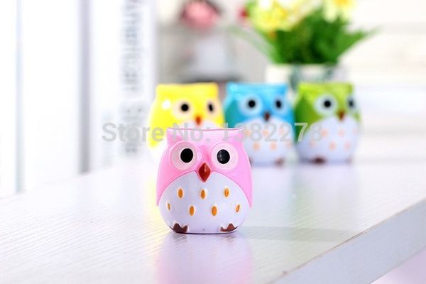 

24pcs/lot cartoon owl pencil sharpener favor kids birthday party favors for girl boy baby shower souvenirs baptism gift