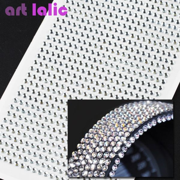 

990pcs 4mm rhinestones self adhesive diamantes stick on crystals beads nail art car silver, Silver;gold