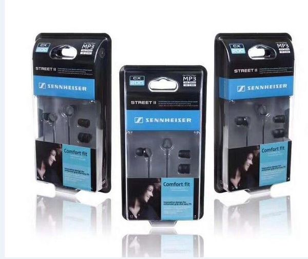 

amazing sound refurbished sennheiser cx200 earphones headphones with mic in-ear noise cancel headphones headsets stereo sound