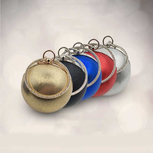 

arsmundi famous designer women evening bag ball handbag female clutch bag small round shape shoulder oblique bags