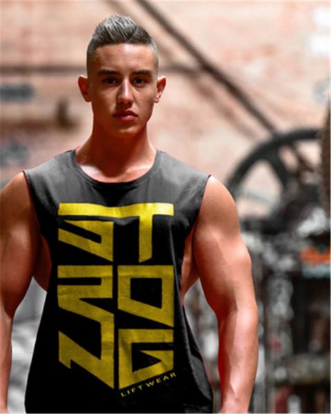

cool letter printed fitness men tank army camo camouflage mens bodybuilding stringers tank singlet brand clothing strongliftwear, White;black