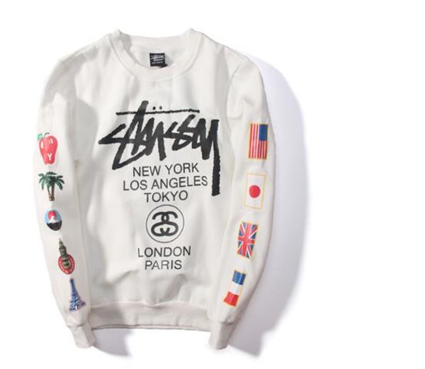 

Теплый мир тур флаг толстовки мужчины дизайн мода унисекс толстовка пара женщин W