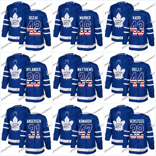 

Womens USA Flag Stitched Toronto Maple Leafs 42 Tyler Bozak 16 Mitchell Marner 43 Nazem Kadri 13 Mats Sundin 2 Ron Hainsey Hockey Jersey