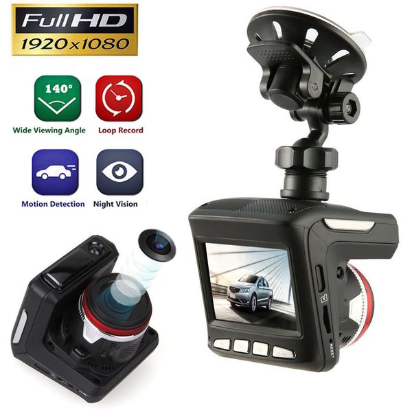 2in1 HD 1080P Car DVR Detector Camera Video Recorder Dash Cam Radar Laser Speed