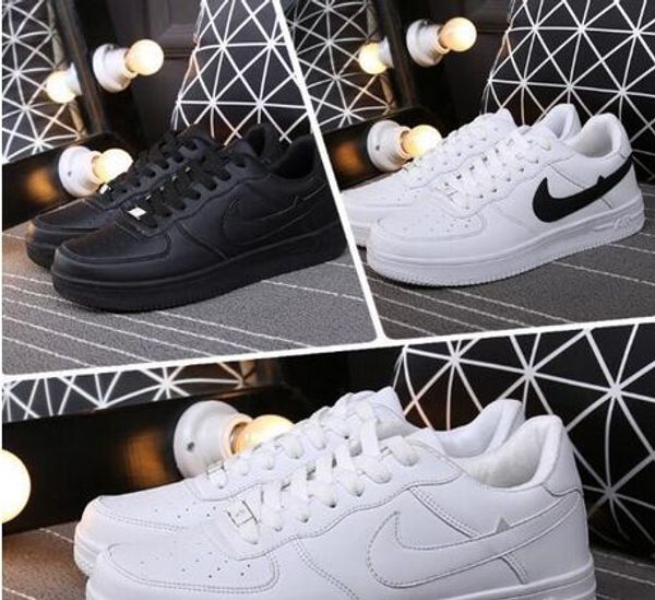 

sell size 36-44 2019 upgraded version new all white shoes men and women fashionable casual shoes shpping, Black