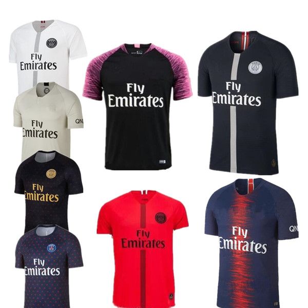 

Black white maillot p g 3rd occer jer ey 2018 2019 maillot de foot mbappe cavani buffon jer ey 18 19 football kit occer hirt