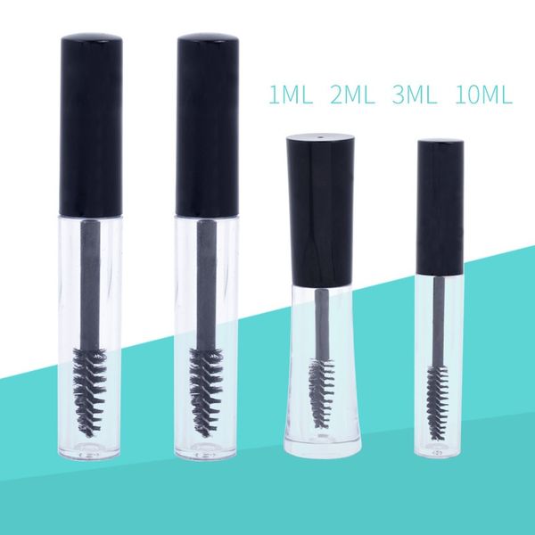 

mini clear travel empty mascara tube transparent bottle vials cosmetic containers for eyelash cream liquid eyeliner