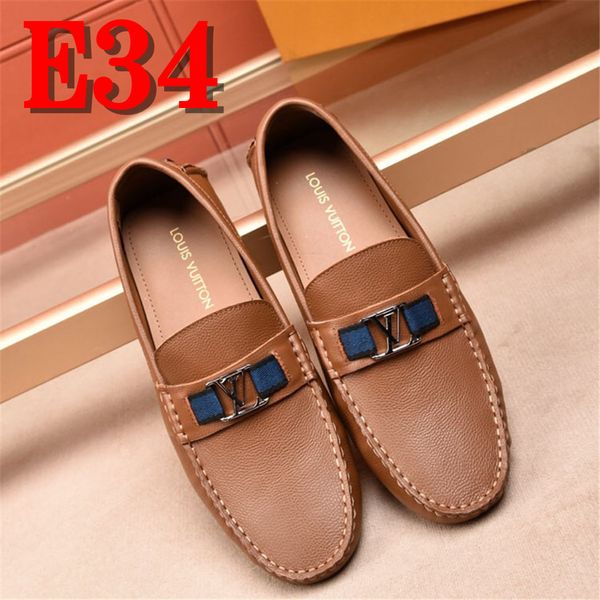 

men loafer shoes trendy genuine leather luxury designer shoes slip-on loafers vintage style men driving casual flat shoes, Black