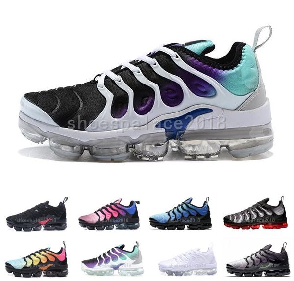 

2019 v tn plu air ole men women de igner running hoe in metallic athletic port neaker fa hion blood outdoor trainer