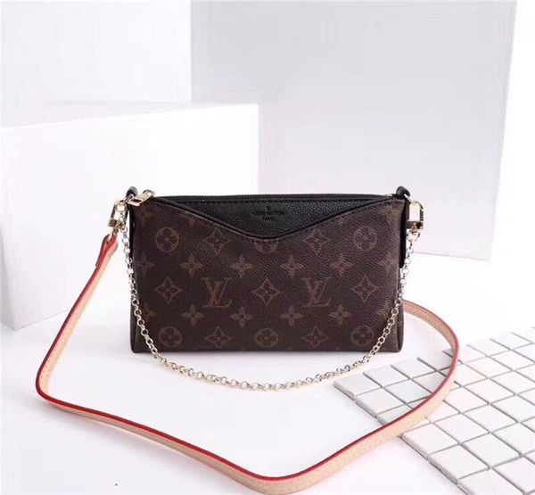 

Aaa fa hion zipper pur e good quality leather men women hand pur e luxury brand de igner wallet multi color optional wallet