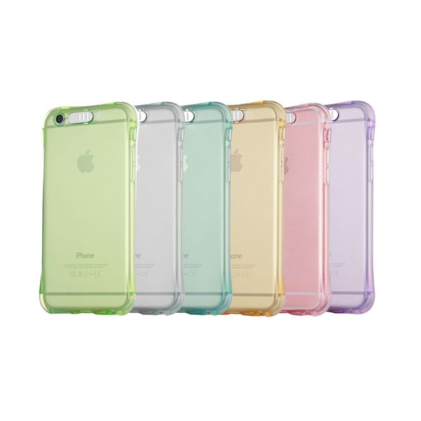 

For Iphone X 7 Plus 6S Shockproof Soft Rear Cover Case TPU Frame Flash Up Light Incoming Call LED Phone Cover