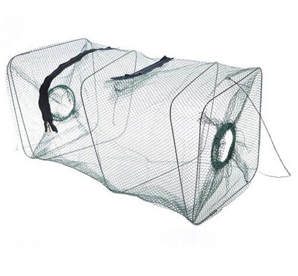 2019 3 Sizes Outdoor Pesca Folding Shrimp Cage Fishing Net New