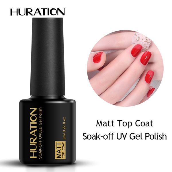 

huration uv gel base gel primer reinfore 8ml matt nail polish cleaning enamel matte coat led nails art lacquer, Red;pink