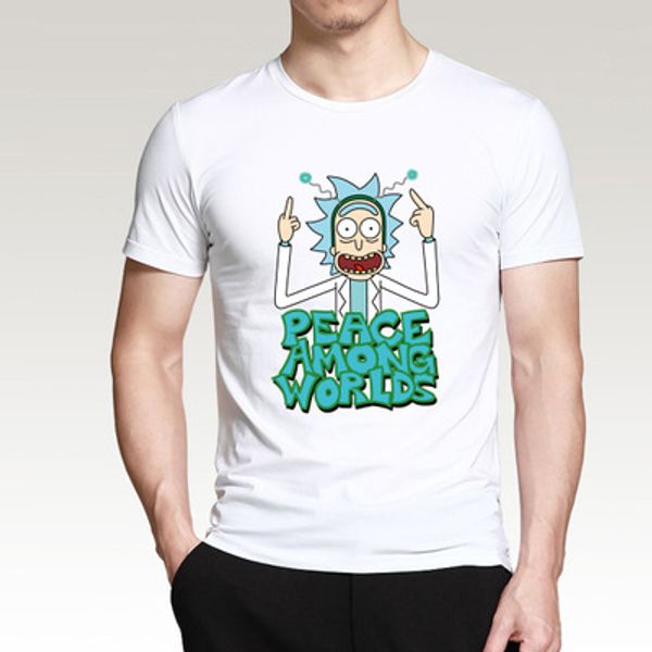 

Eur US Size Men's T shirt Morty Cotton Printed Men's Summer Slim Fit Crew Neck Short Sleeve T-shirt For Sales