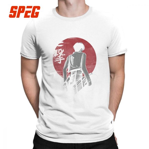 

attack on titan attack the captain t-shirts purified cotton t shirts camisetas o neck tee shirt short-sleeved casual mens, White;black