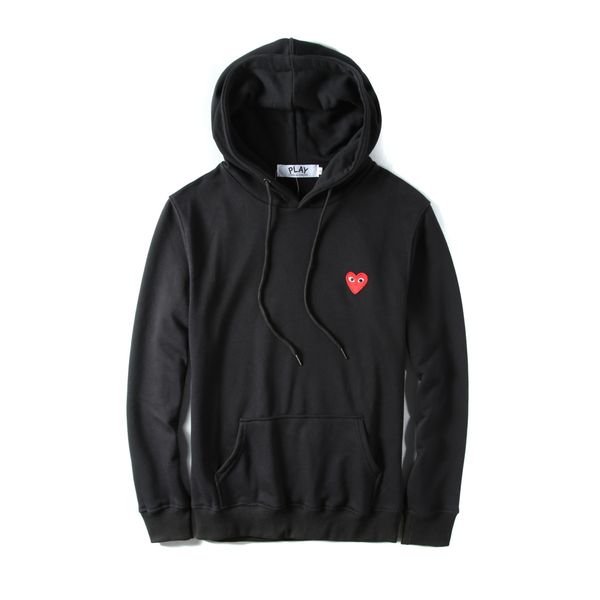 

Бренд играть толстовка с капюшоном свободные красное сердце вышивка характер с к