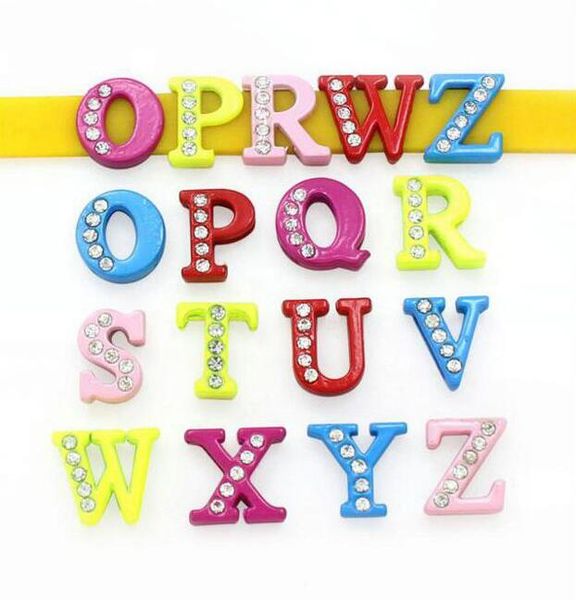 Compre 8 Mm Carta De Diapositivas De Color Con Medio Rhinestone A Z Accesorio De Bricolaje Ajuste 8 Mm Muñequera Collar De Mascotas A 6498 Del