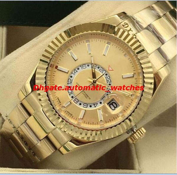 

luxury watches 4 style 18k yellow gold 326938 40mm watch automatic fashion men's watch wristwatch new style, Slivery;brown