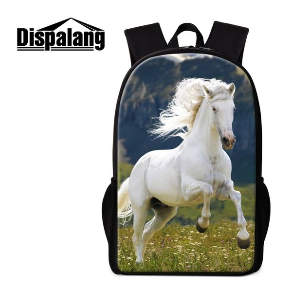

horse backpack for girls teenager schoolbag cool animal book bag for boys customized school back pack children satchels mochilas