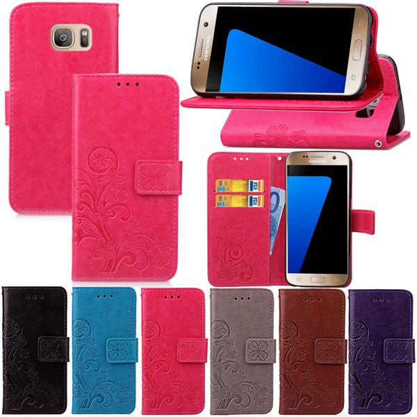 

Премиум PU кожаный флип складной бумажник чехол с [IDCredit слот для карты] для Samsung Galaxy S9 S8 S7 S6 edge plus