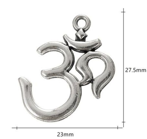 

2021 om yoga religious diy charm other customized jewelry, Bronze;silver