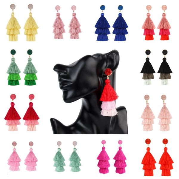 

18 цветов мода горный хрусталь кисточкой серьги простые люстры серьги для женщин подарки партии мотаться серьги поддержка fba drop shipping, Silver