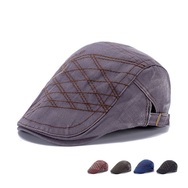 

berets hats men casquette cap washed do old cotton spring summer winter boinas women casaul beret hats outdoor visors sun caps, Blue;gray