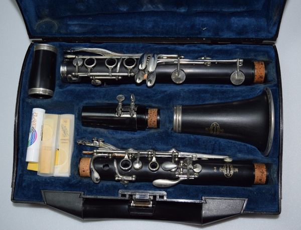 BUFFET B12 17 Клавиши B Flat кларнета Марка качества Woodwind инструменты Посеребренная Кнопка Музыкальный инструмент с Ткань для очистки
